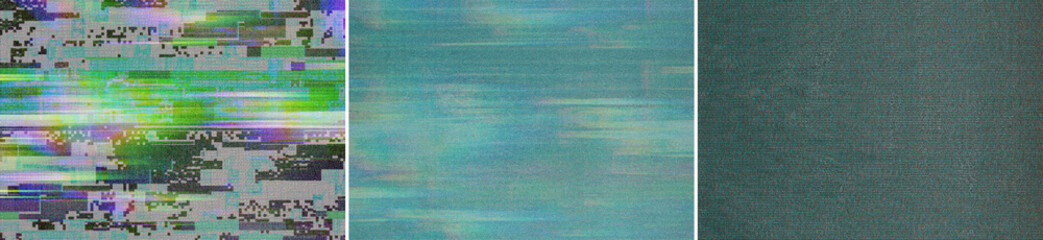 Glitch Screen VHS TV Display Overlay Texture Pack Bundle Effect Surface Noise Grunge Grain