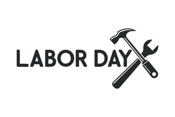  Happy labor day logo vector illustration.
