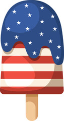 Independence day ice cream symbol
