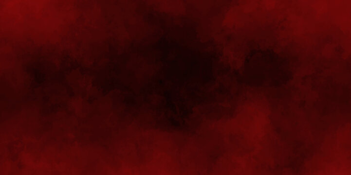 Abstract grunge red and black powder explosion cloud on black background. dark red smoke Like cloud wave effect on black. dark fire flame grunge texture background. toned fiery red sky.