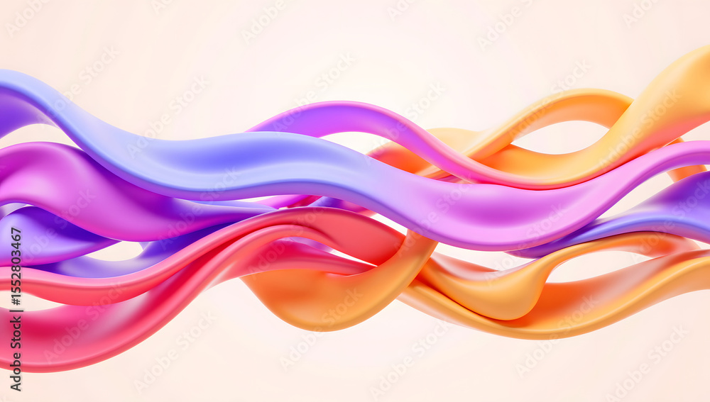 Poster dynamic fluid color gradient background, abstract kv main visual business ppt background