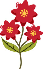 Abstract Floral Art Vector