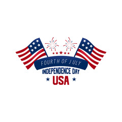 Fourth of july icons vector design