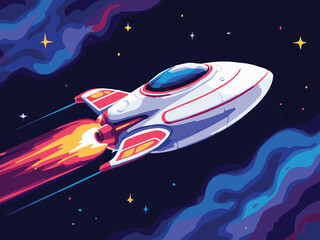 kids rocket in space