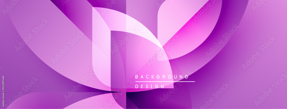 Poster Abstract purple design. Flowing shapes create dynamic composition. Modern aesthetic, suitable for backgrounds, presentations. Gradient hues add depth.