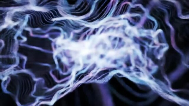 Non-material waveform sculpture with entangled photonic membranes in zero gravity