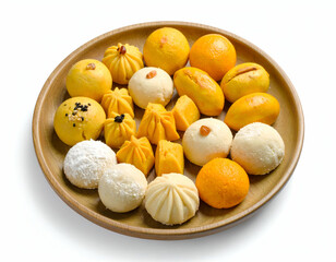 Assorted Eid Cookies A Delicious Plate of Nastar and Putri Salju
