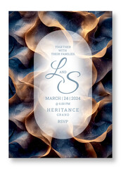 Luxury texture art wedding invitation template, business brochure template, wedding invitation template, universal background, versatile vector background, creative brochure template, invitation