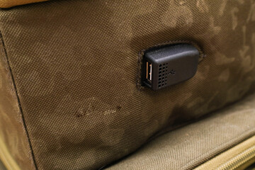 Backpack with USB charging port. Travel backpack with USB charging port