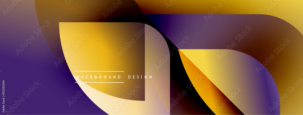 Poster abstract fluid shapes blend, creating vibrant purple, orange gradients. modern design element for ba