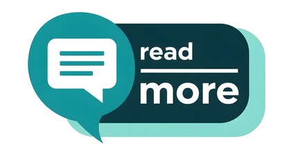 A "Read More" icon in a teal speech bubble with text lines