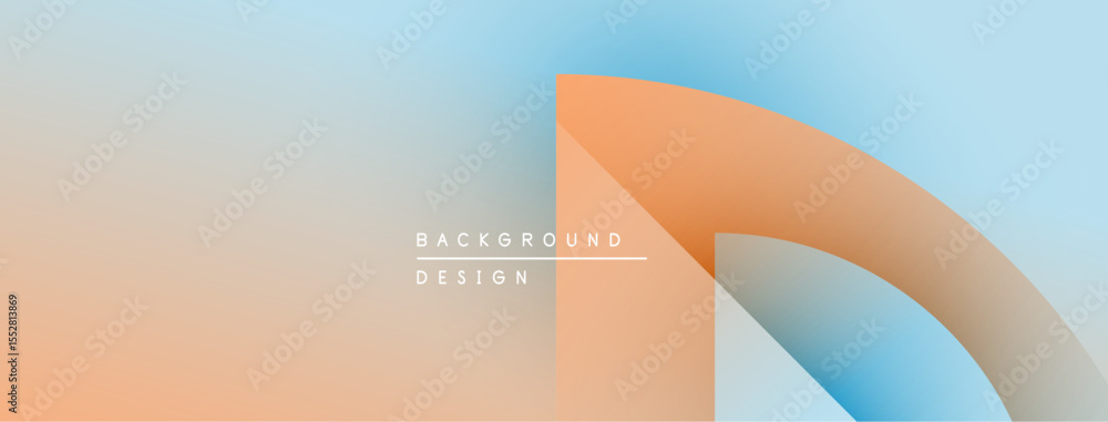 Poster abstract background design features soft gradients. peach, blue hues blend smoothly. minimalist aest