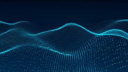 Abstract digital wave pattern - Powered by Adobe