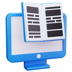 Monitor With Open Book