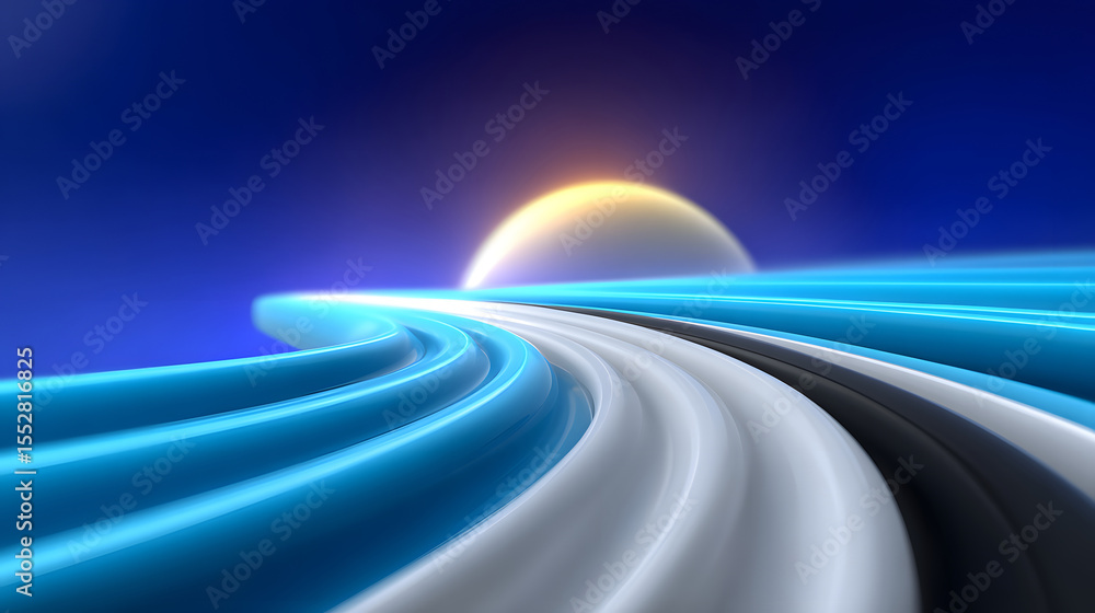 Poster dynamic fluid color gradient background, abstract kv main visual business ppt background