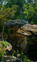 Hiking in Southern Illinois, Waterfalls and bluffs
