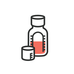 シロップ 飲み薬　内服薬のイラスト