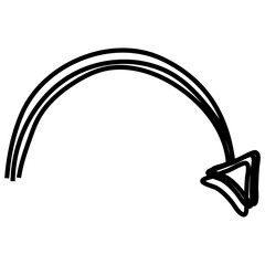 Abstract Scribble Arrow