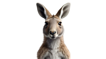 Obraz premium kangaroo, Australian animal, isolated white