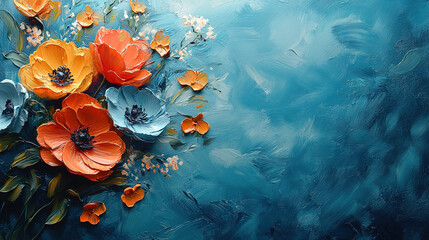 A Woman Holding an Impressionistic Bouquet of Vibrant, Colorful Painted Flowers, Blending Realism and Art, Symbolizing Beauty, Nature, and Artistic Expression.