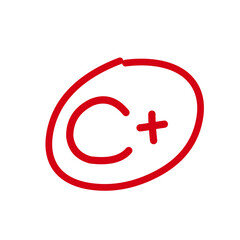 Red pen mark English exam