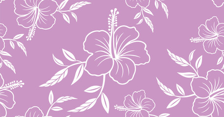 Seamless floral pattern with blossoms, leaves, and vintage botanical illustrations, perfect for spring decoration or summer wallpaper design