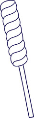 Vector illustration of a Twisty Lollipop. Twisty Lollipops  icon symbol Flat vector illustration for graphic and web design.