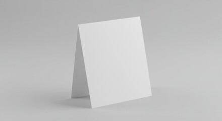 Table tent card mockup template design for branding promotion and advertising presentation display 3d render on transparent background