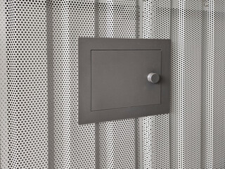 sheets as interior decoration. perforated sheet and corrugated sheet partition on the facade....