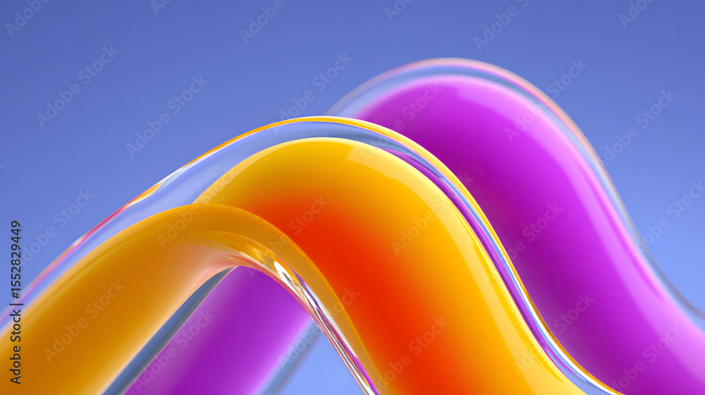Poster dynamic fluid color gradient background, abstract kv main visual business ppt background