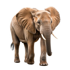 Fototapeta premium Majestic Elephant Walking Gracefully in Natural Habitat Environment
