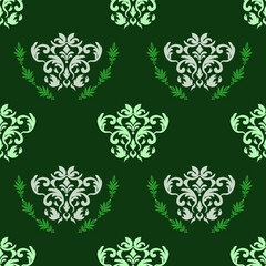 Classic Damask Seamless Pattern - Vector Illustration for Elegant Textile Design 