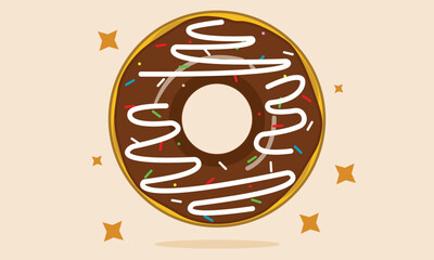 Chocolate donut sweet doughnut dessert snack pastry donuts food