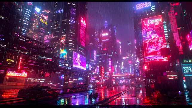 Moody Cyberpunk City