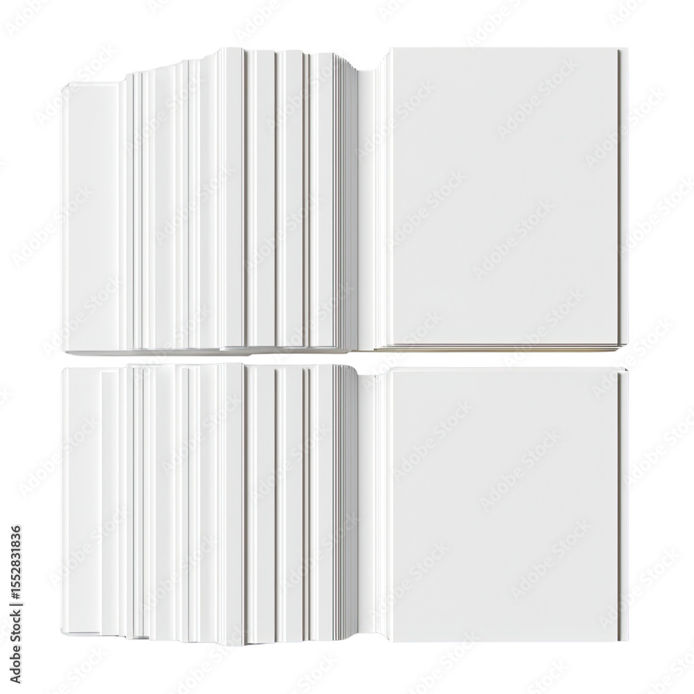 Poster blank pages of open book for background or mockup design use