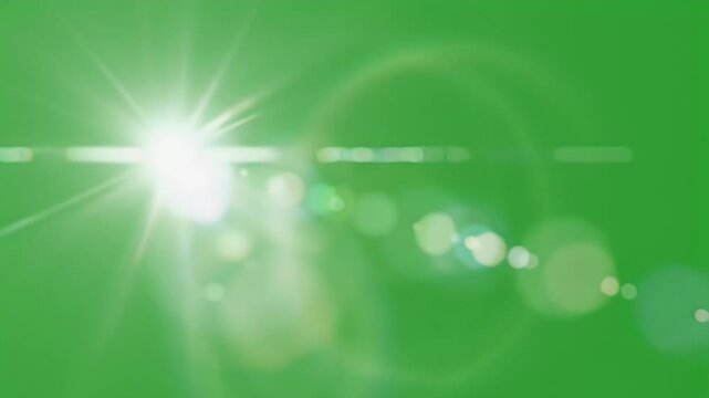 Stunning Green Screen Footage Video Sun Flare Lens Light Effects for Filmmaking and Video Editing Projects