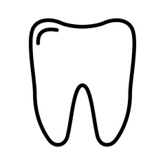 Tooth icon vector. Dentist illustration sign. Teeth symbol or logo.
