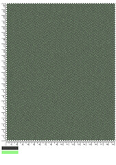 Autumnal Tartan Fabric Swatch with Measurement Markings and Color Palette Displayed Below the Pattern This