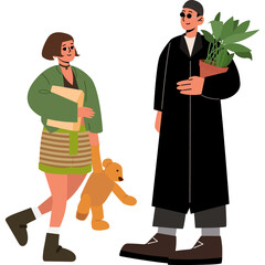 영화 레옹 마틸다 일러스트 Leon and Matilda Illustration