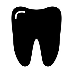 Tooth icon vector. Dentist illustration sign. Teeth symbol or logo.