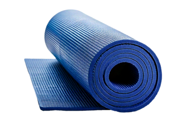 Yoga mat fitness isolated on a transparent or white background