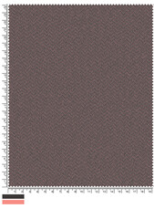 Autumnal Tartan Fabric Swatch with Measurement Markings and Color Palette Displayed Below the Pattern This