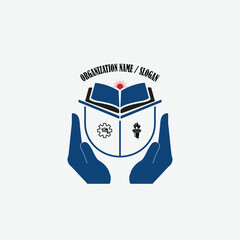 3343 educational logo school college university learning institute book academy organization [Converted]