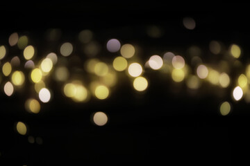 Abstract Golden Bokeh Lights Background for Celebrations and Festive Occasions