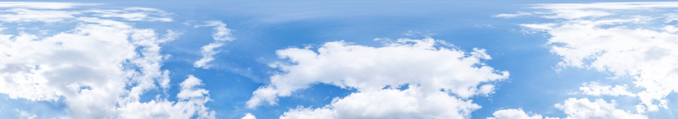 clear blue sky. Seamless hdri panorama 360 degrees angle view with zenith for use in 3d graphics or...