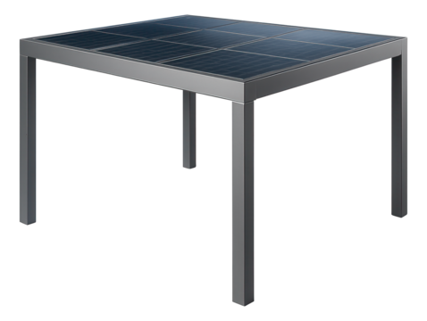 Pergola with solar panels, generating power while shading an eco-friendly home?s garden.