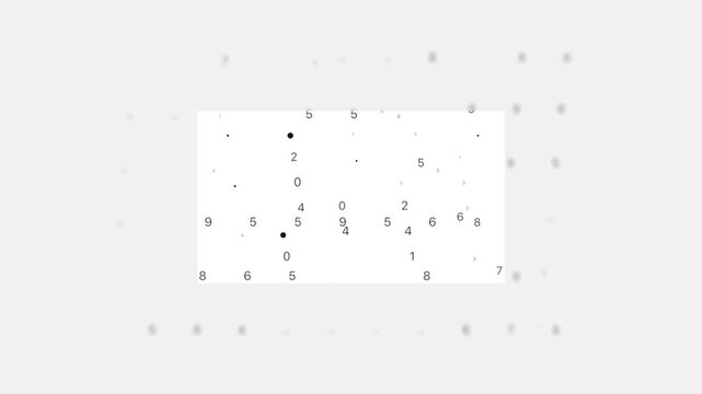 Processing Random Numbers in a white box on a grey backdrop - Powered by Adobe