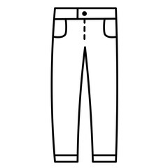 Minimalist Pants Trousers Outline Icon
