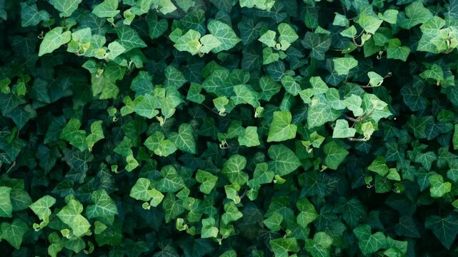 Nature background with green leaves ( hedera helix)