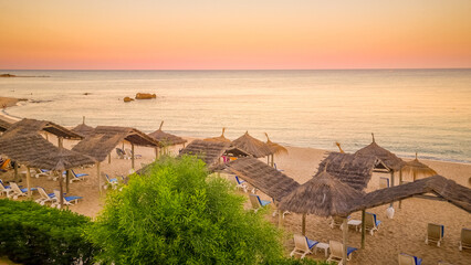 Landscape in a beach in Hammamet, Tunisia